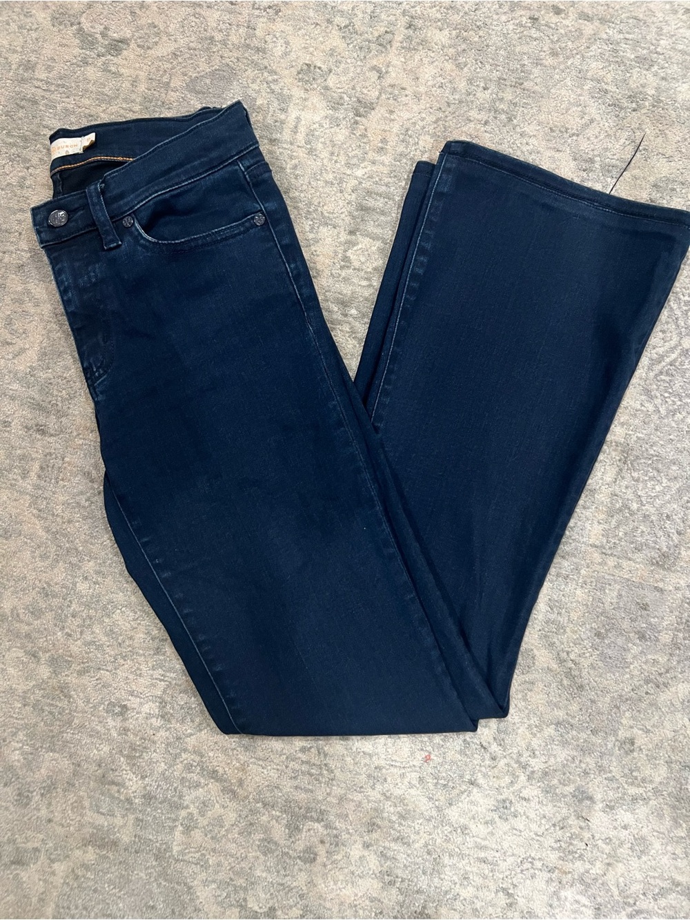Tory Burch Deep Indigo Flare Jeans